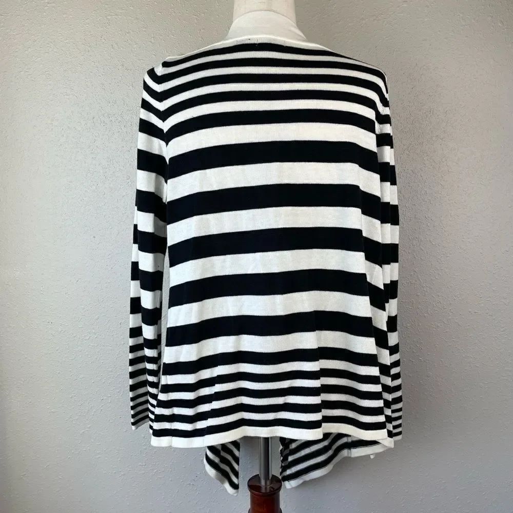 AVA Open Front Cardigan Sweater Size L EUC - Picture 5 of 7